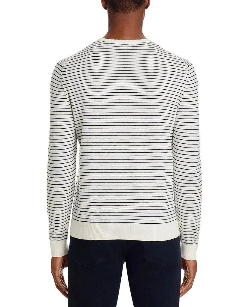 The Men's Store at Bloomingdale's Cotton Cashmere Striped Crewneck Sweater - Exclusive 4