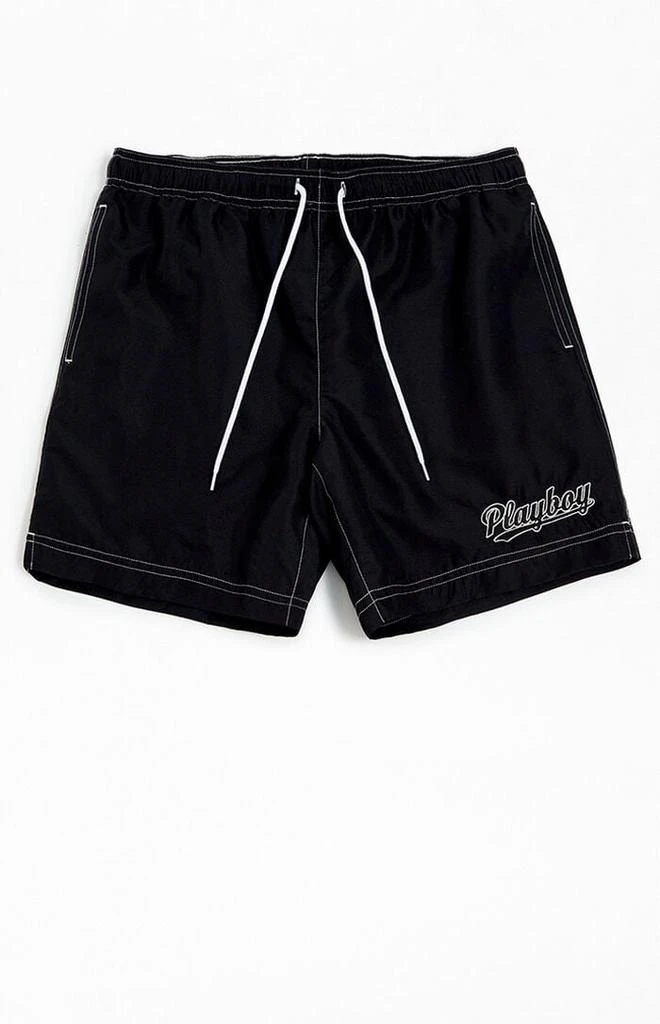 Playboy By PacSun Script 6.5" Swim Trunks 1