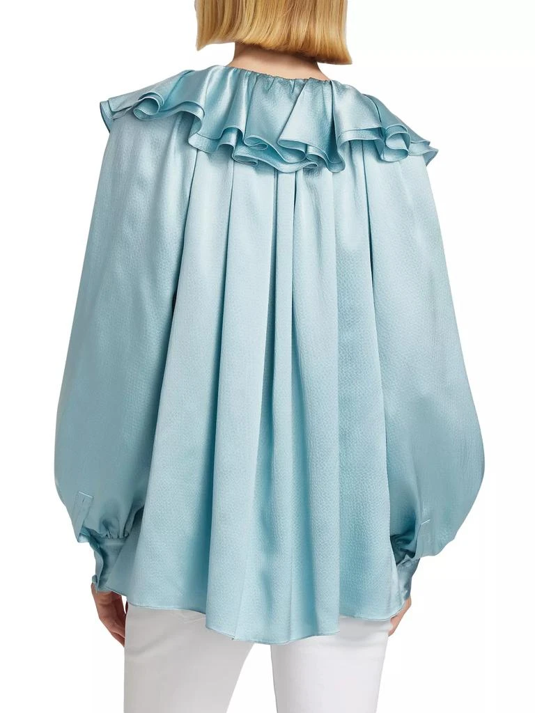 PRABAL GURUNG Ruffle V-Front Blouse 5