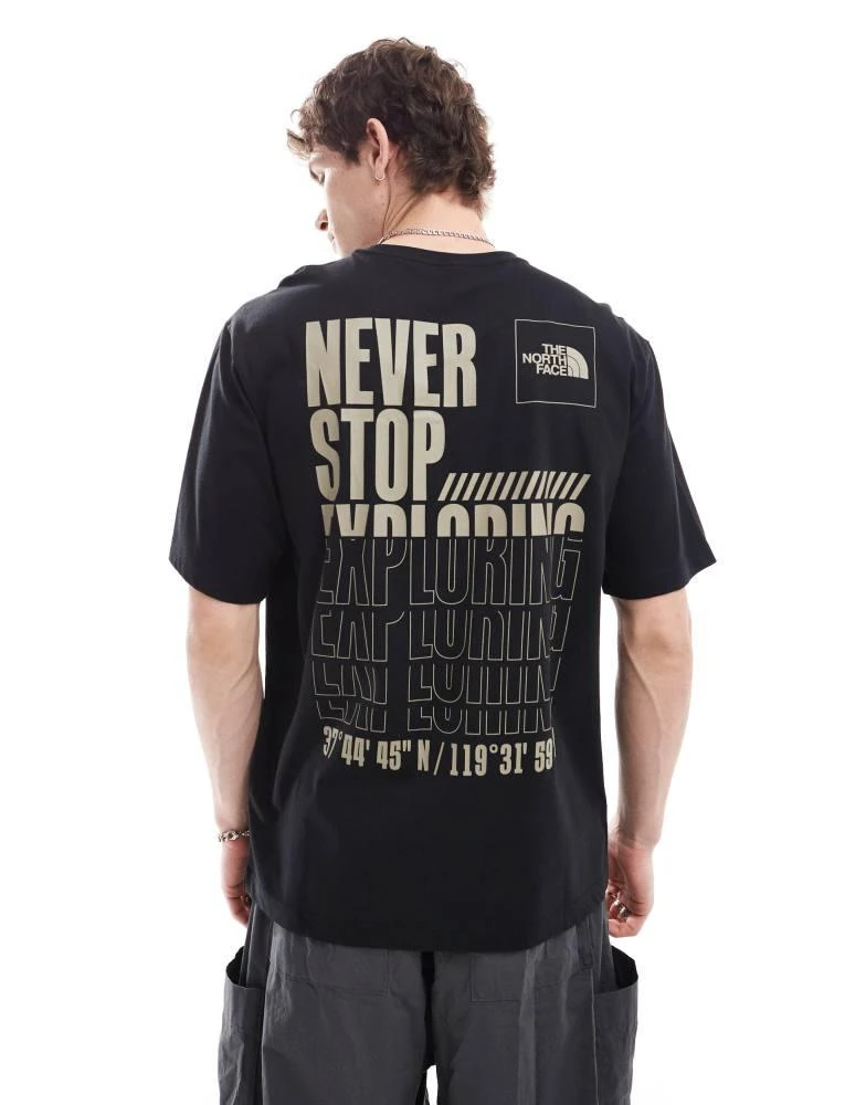 The North Face The North Face Coordinates backprint t-shirt in black 1