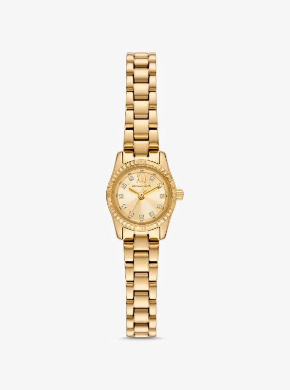 Michael Kors Mini Lexington Pavé Gold-Tone Watch 1