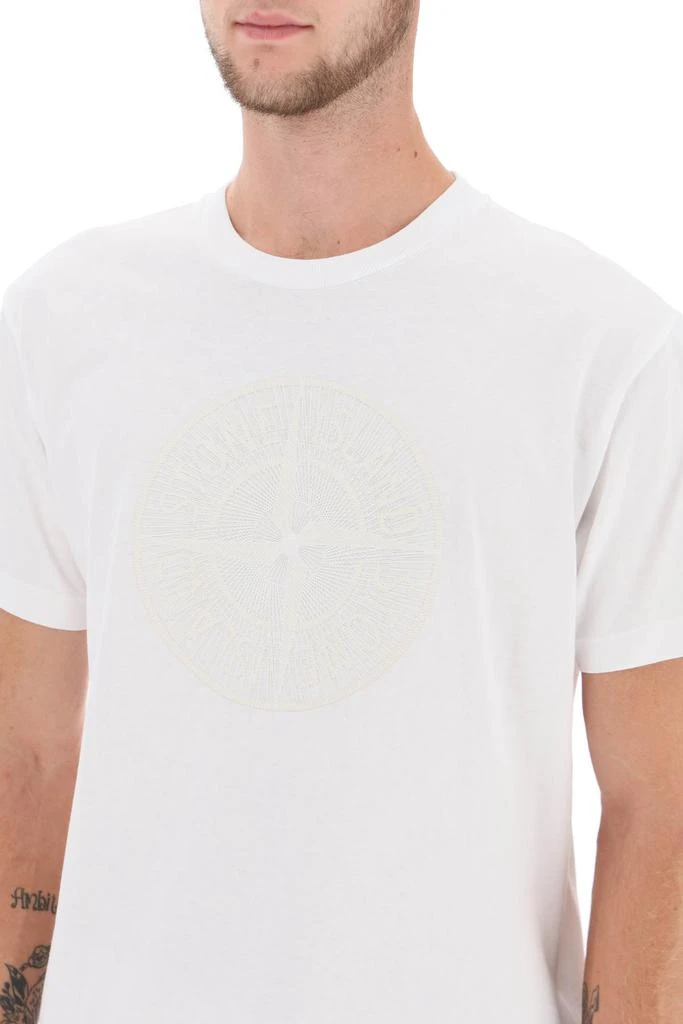 STONE ISLAND t-shirt with print on the chest 4