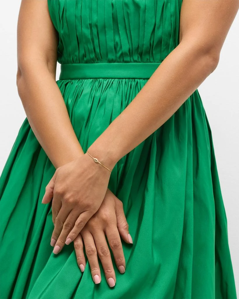 Anita Ko 18K Yellow Gold Emerald Evil Eye Bracelet with Diamonds 6