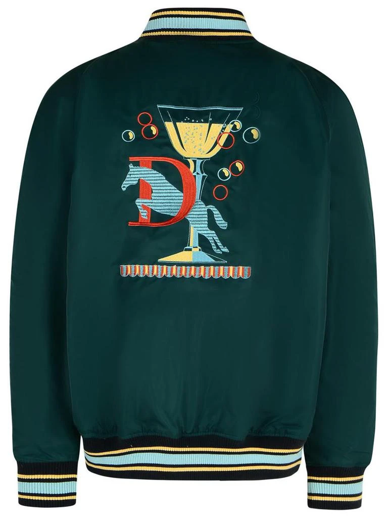 Drôle de Monsieur Drôle De Monsieur Bomber Jacket In Green Polyamide 3