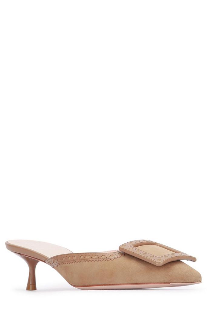 サンダル・ミュール ROGER VIVIER VIV IN THE CITY LEATHER MULES Viv' in The City Mules in leather Off White Woman