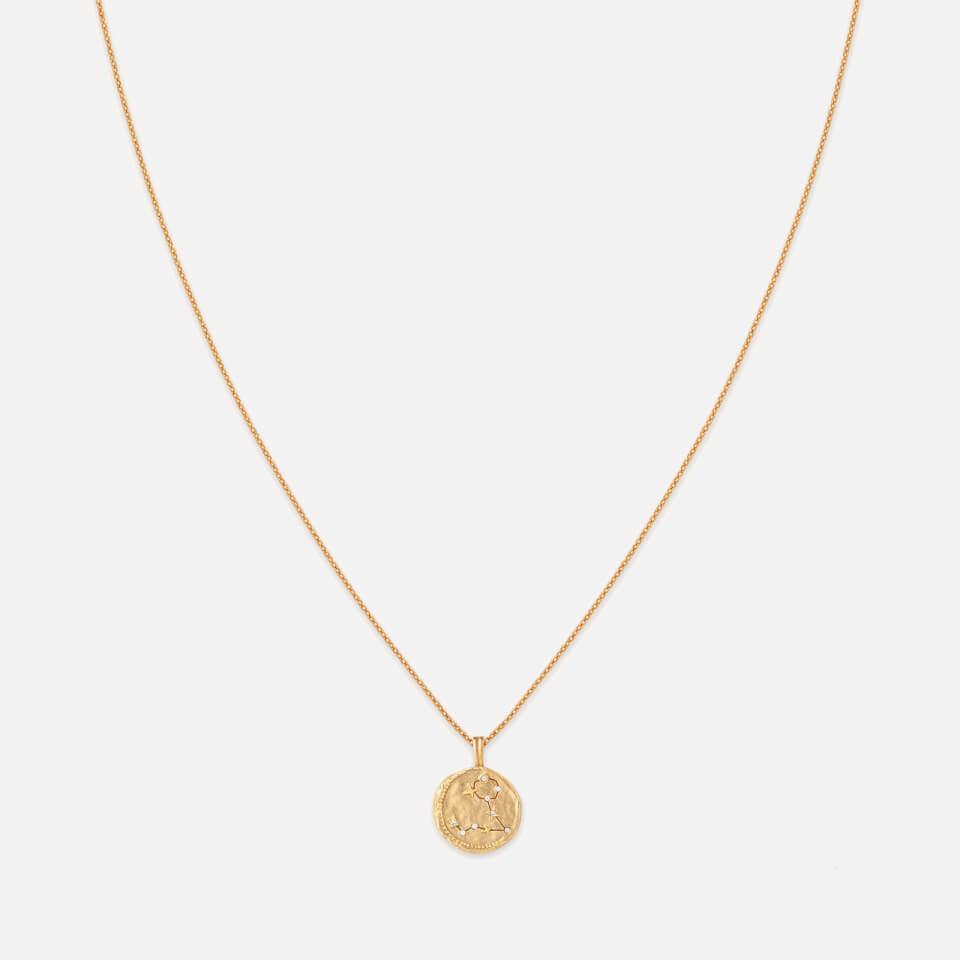 ASTRID & MIYU Astrid & Miyu Pisces Zodiac 18-Karat Gold-Plated Sterling Silver Necklace