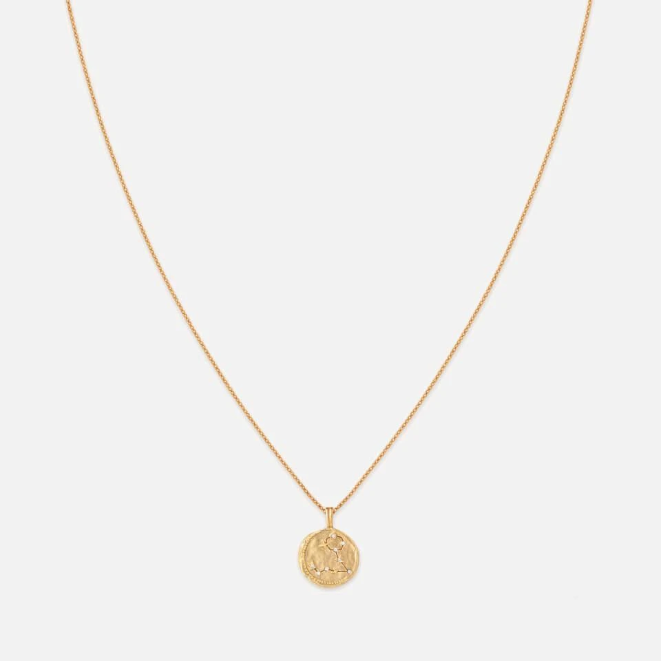 ASTRID & MIYU Astrid & Miyu Pisces Zodiac 18-Karat Gold-Plated Sterling Silver Necklace 1