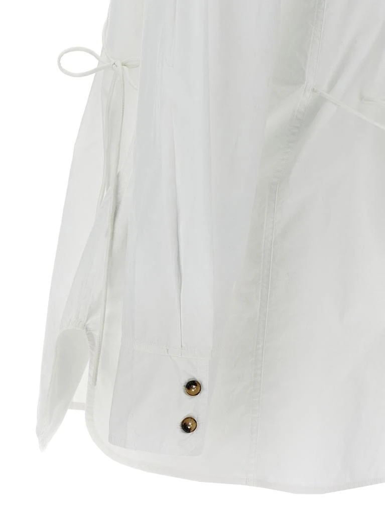 Ganni Ganni Bow-Detailed Long-Sleeved Shirt 4