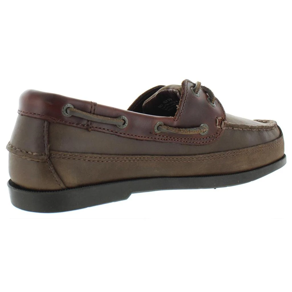 Life Outdoors Mens Leather Lace-Up Boat Shoes 2
