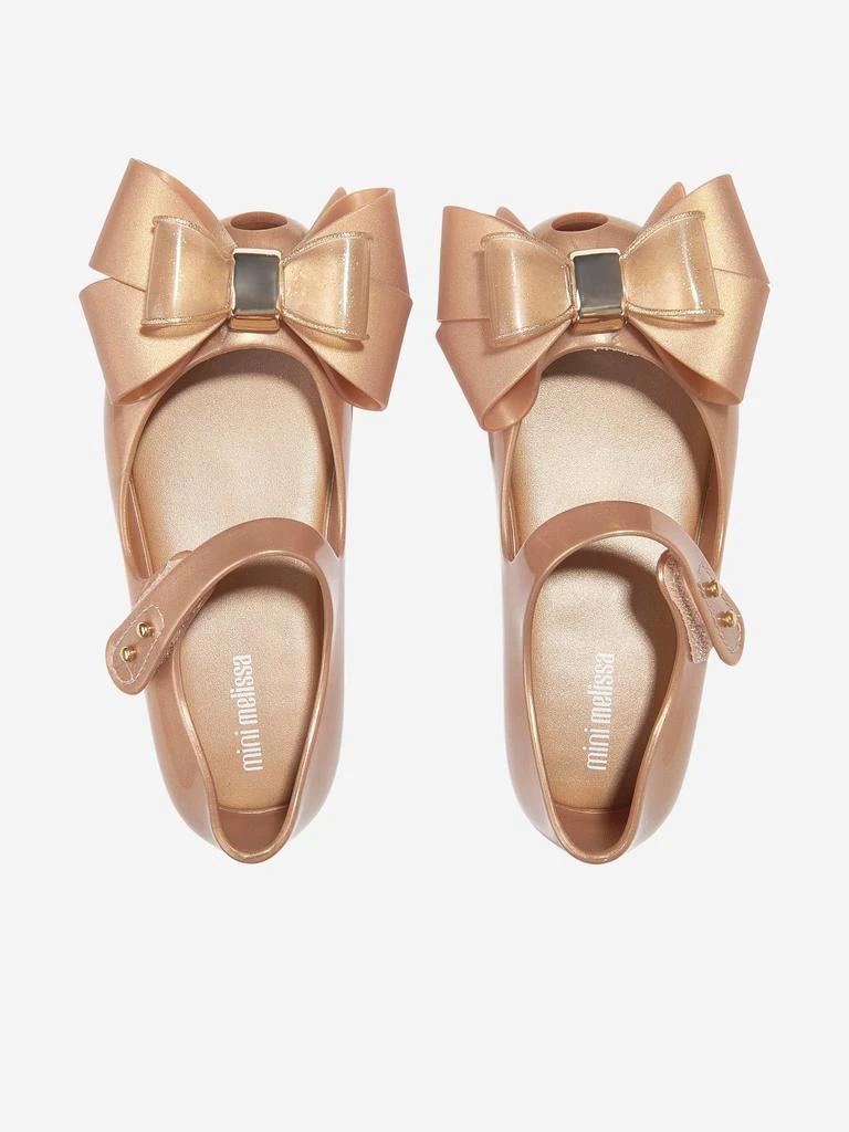 Mini Melissa Mini Melissa Girls Mini Ultragirl Fab Bow Ballerinas in Gold 4