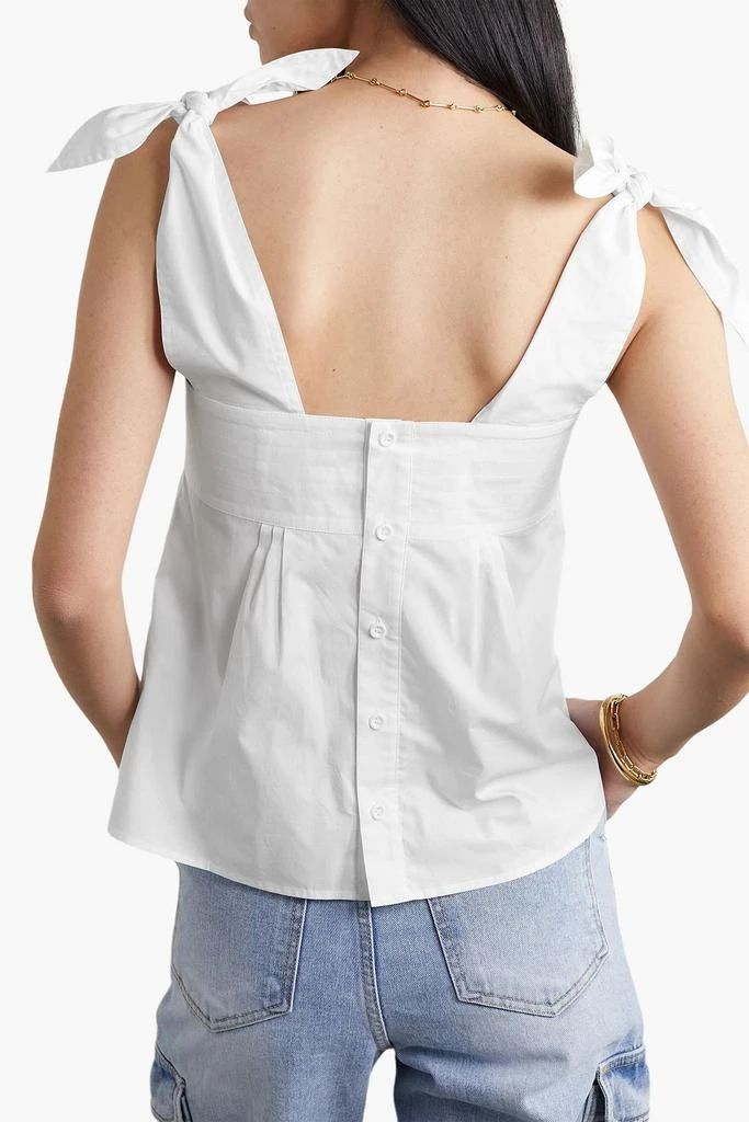 See by Chloé Tie-detailed cotton-poplin top 3