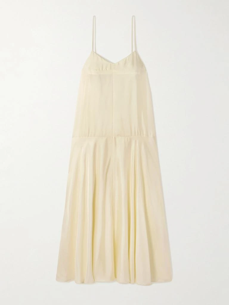 ST. AGNI Silk-twill Maxi Dress