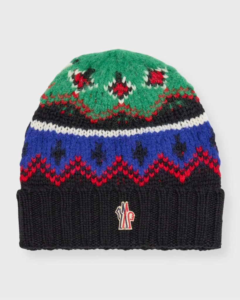 Moncler Men's Fairisle Knit Beanie 1