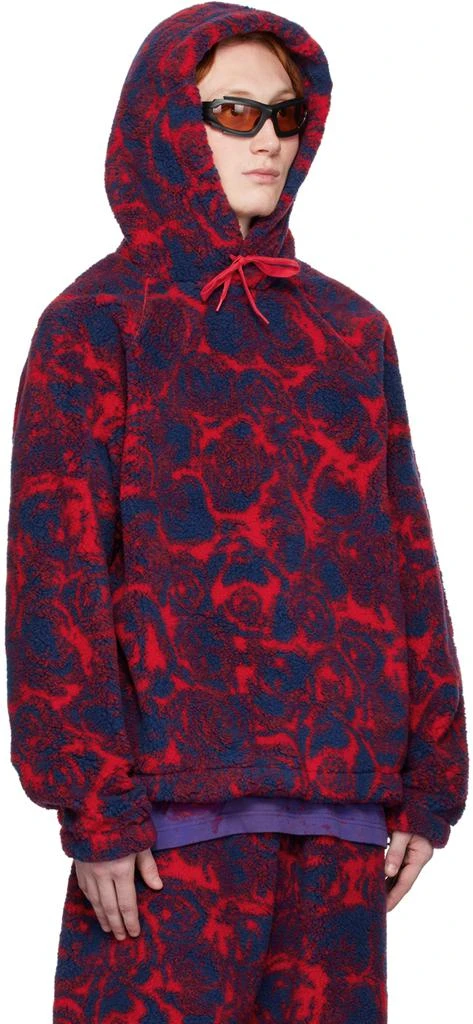 Burberry Red & Blue Rose Hoodie 2