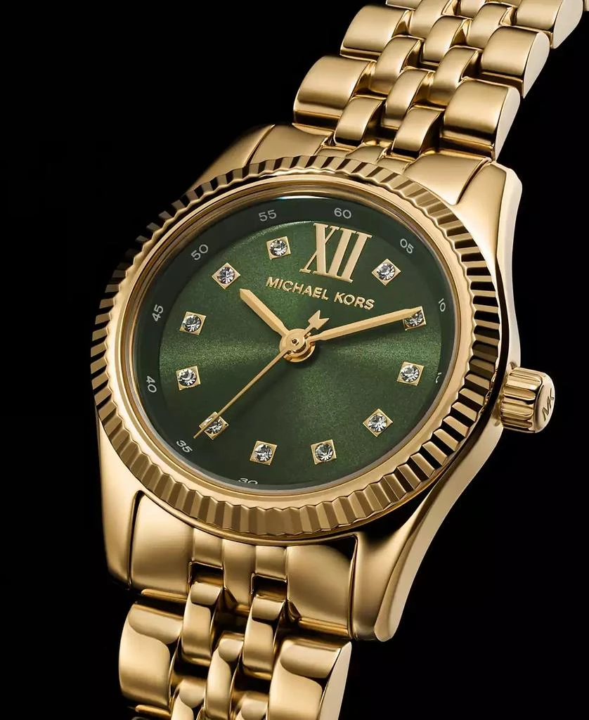 Michael Kors Women's Lexington Three-Hand Gold-Tone Stainless Steel Watch 26mm 5