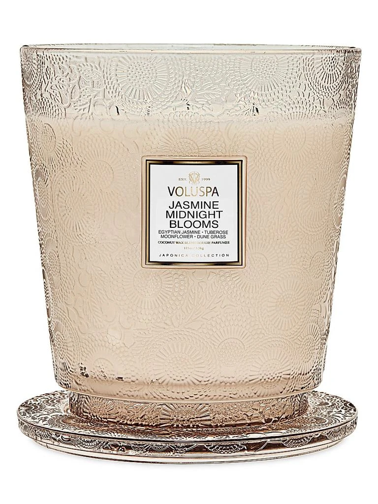 Voluspa Japonica Jasmine Midnight Blooms 5-Wick Hearth Candle 2