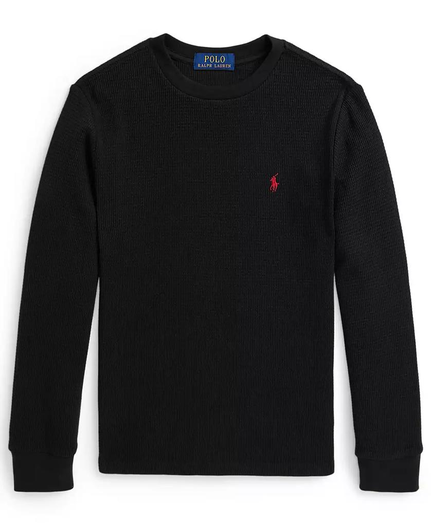 Ralph Lauren Boys 8-20 Waffle-Knit Cotton Long-Sleeve T-Shirt