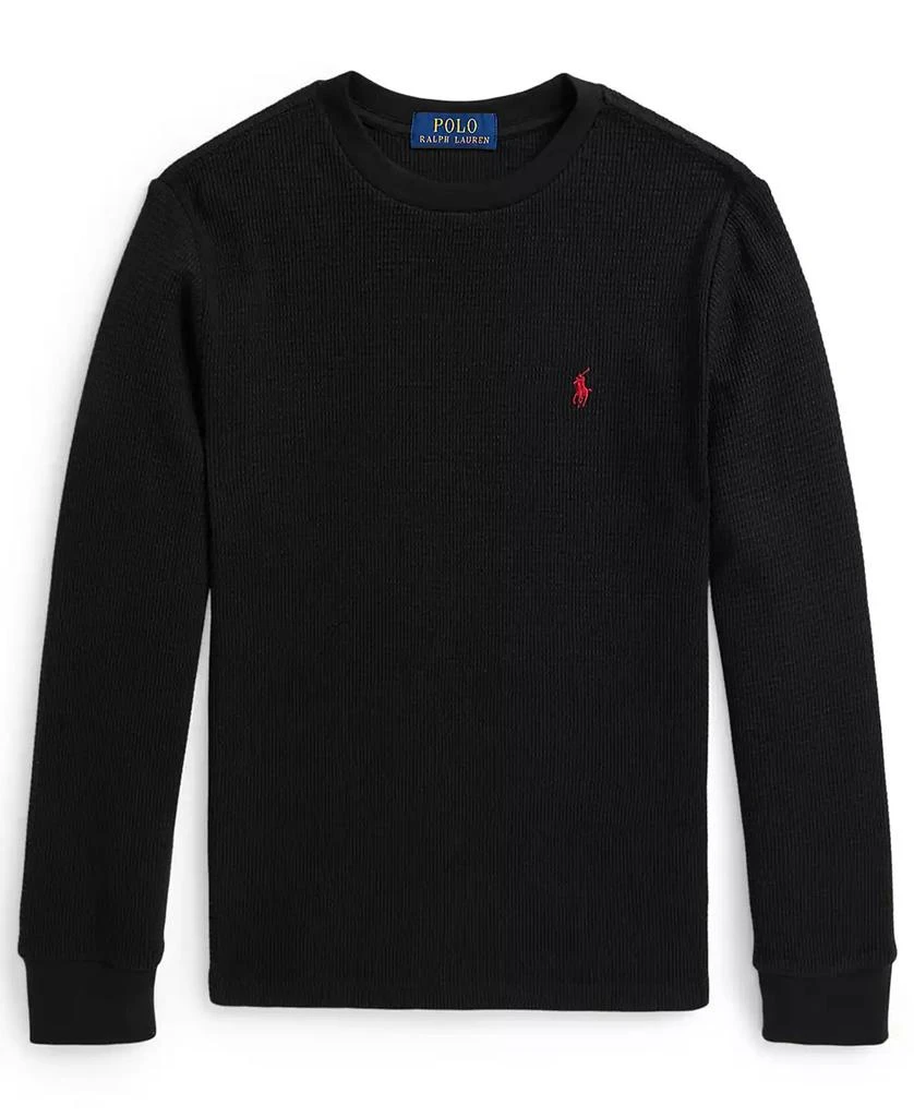 Ralph Lauren Boys 8-20 Waffle-Knit Cotton Long-Sleeve T-Shirt 1