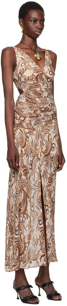 Bec & Bridge Beige & Brown Jocelyn Maxi Dress 2
