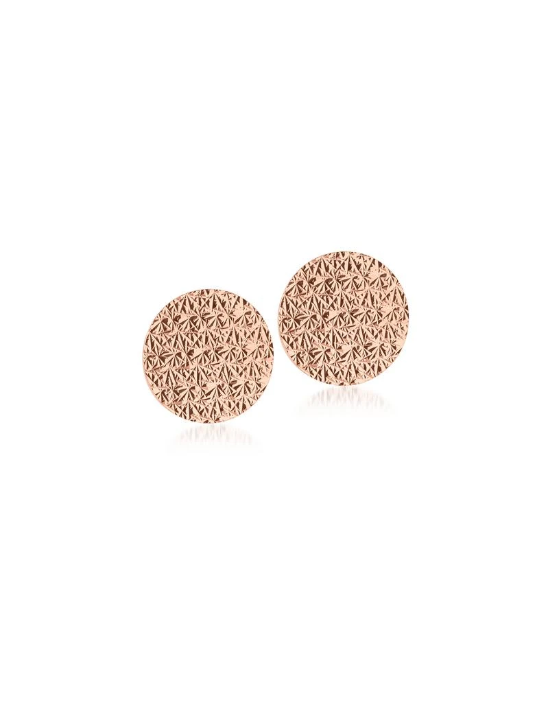 Rebecca 蕾贝卡 R-ZERO Rose Gold Over Bronze Round Earrings 1