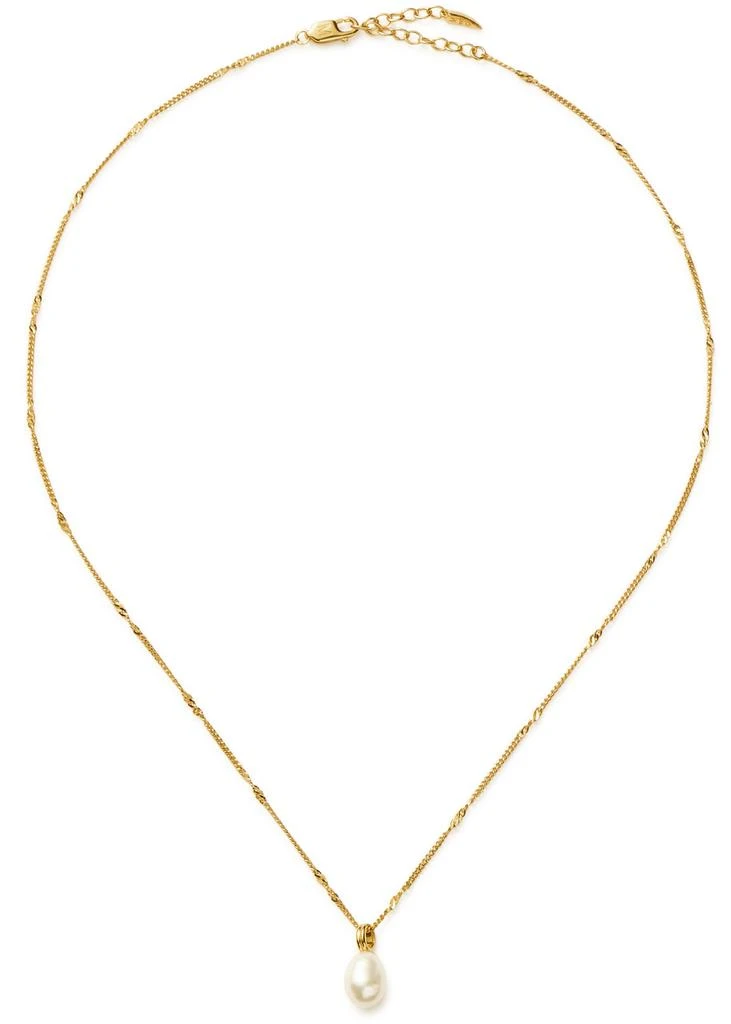 Missoma Baroque pearl 18kt gold vermeil chain necklace 4