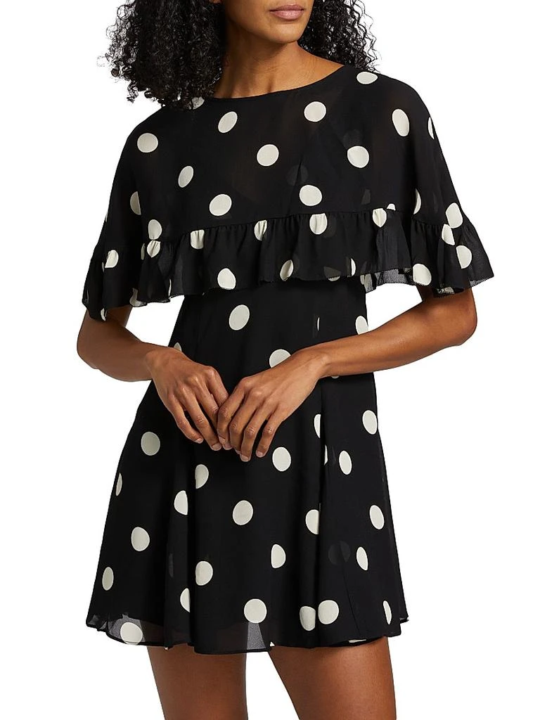 Reformation Zelena Two-Piece A-Line Minidress & Shawl 3