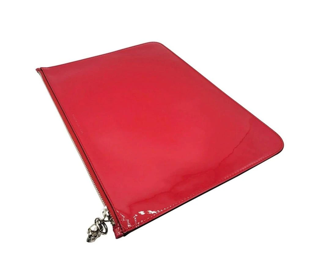 Alexander McQueen Alexander McQueen Women
s Patent Leather SkullPouch 4