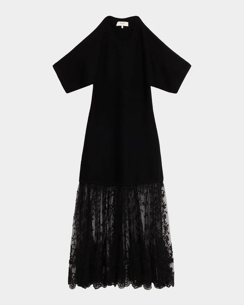 Sea Diane Knit Lace Midi Dress - Dresses & Skirts - Free Shipping -  BeyondStyle
