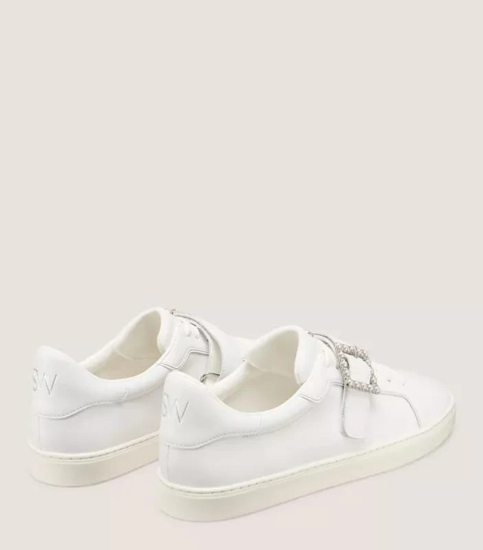 Stuart Weitzman LIVVY PEARL BUCKLE SNEAKER 3