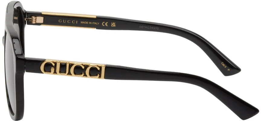 Gucci Black Aviator Sunglasses 3