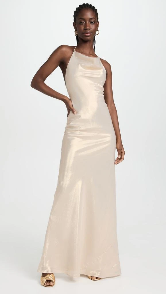Sergio Hudson Cowl Slip Gown with Low Back 4