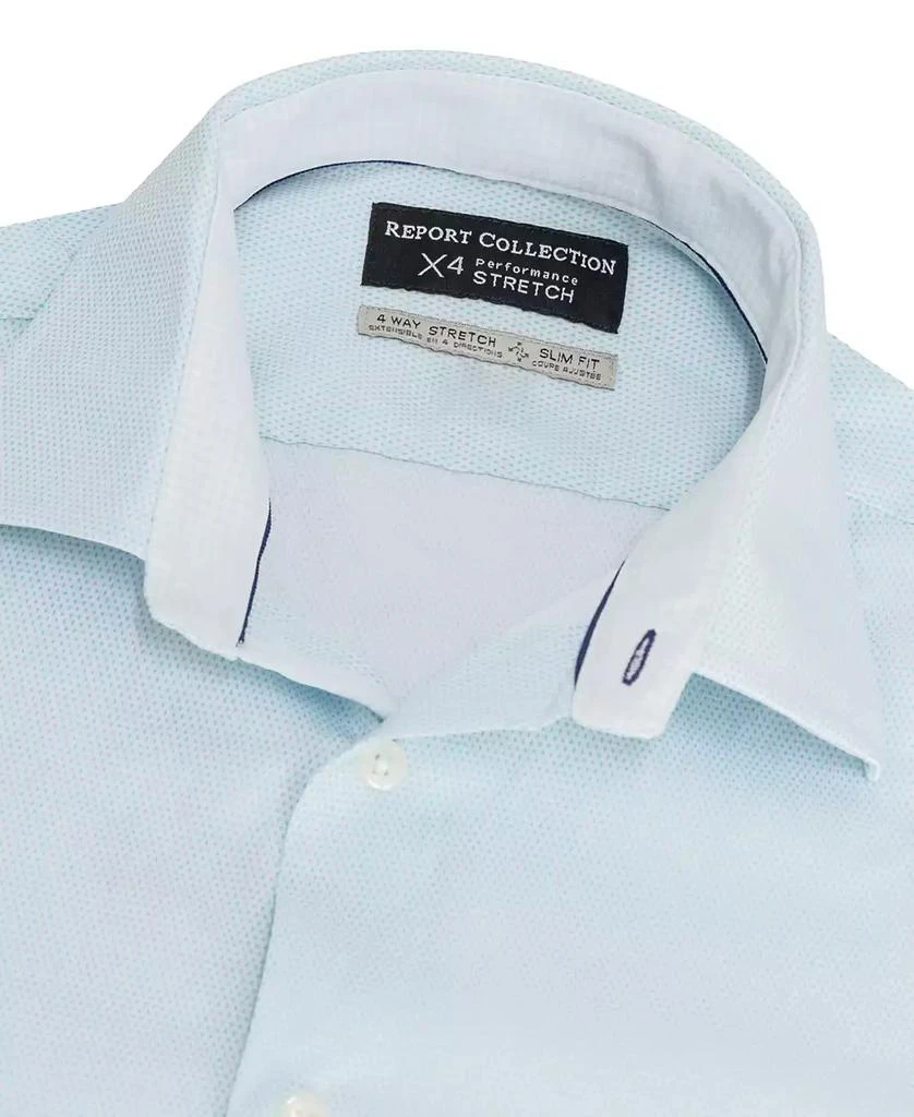 Report Men's Slim-Fit Motif-Print Dress Shirt 4