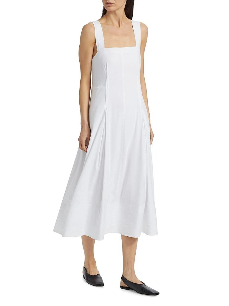 Cami Linen-Blend A-Line Midi-Dress  On Sale Now with Up to 69% Off |  Discover Exclusive Deals & Savings at BeyondStyle  Authentic Vince women's |a-line|solid|squareneck|dresses|midi-length|women's apparel|contemporary| Women's|sleeveless|linen with ...
