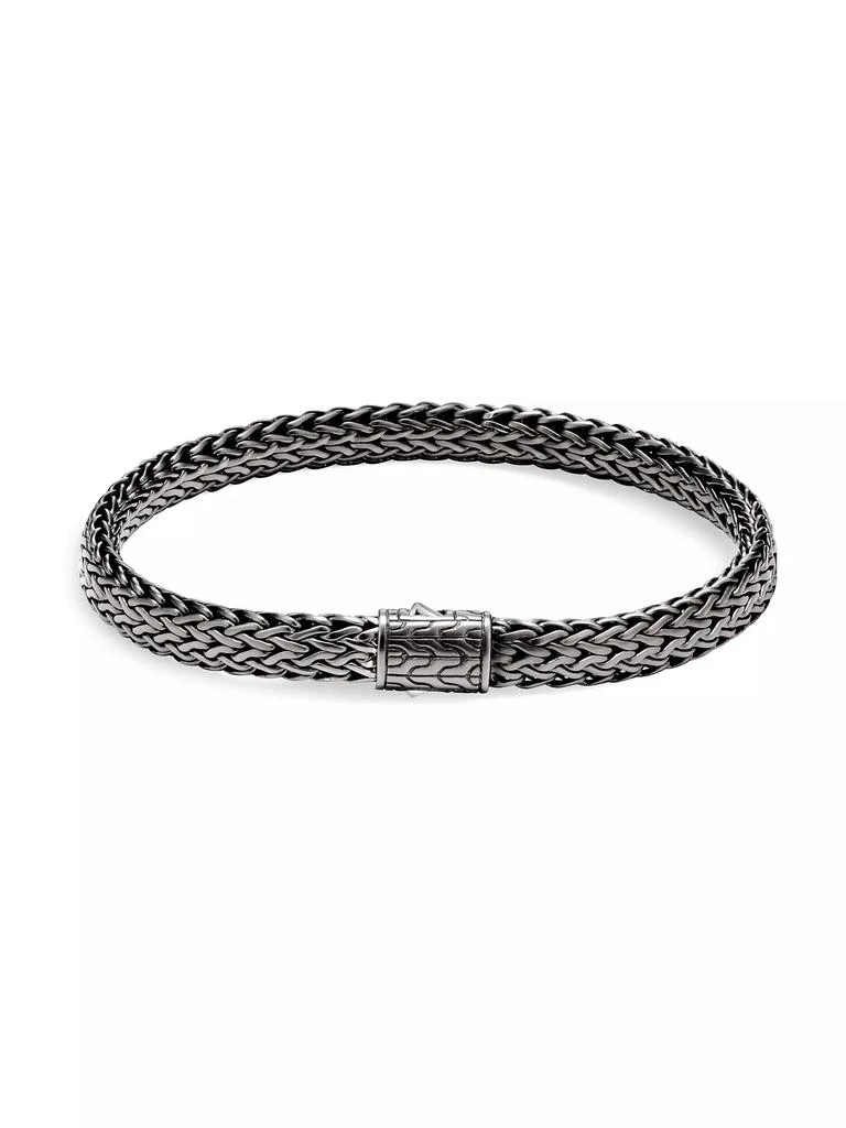 John Hardy Chain Collection Black Rhodium-Plated Sterling Silver Icon Chain Bracelet 1