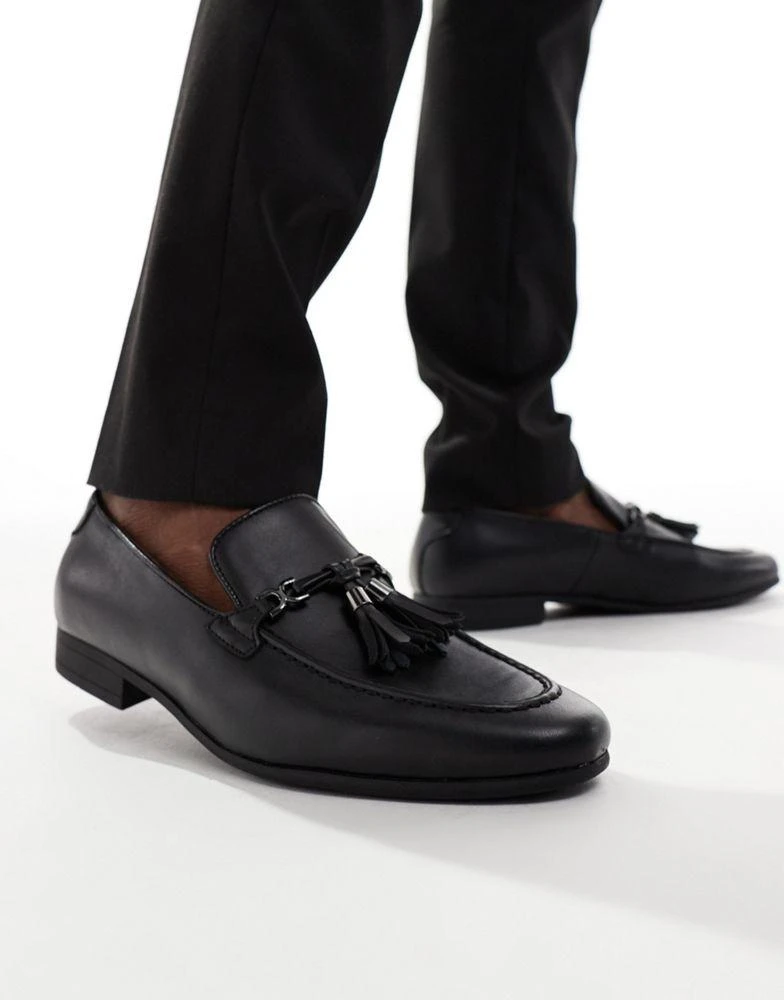 ASOS ASOS DESIGN loafers in black with tassel detail 1