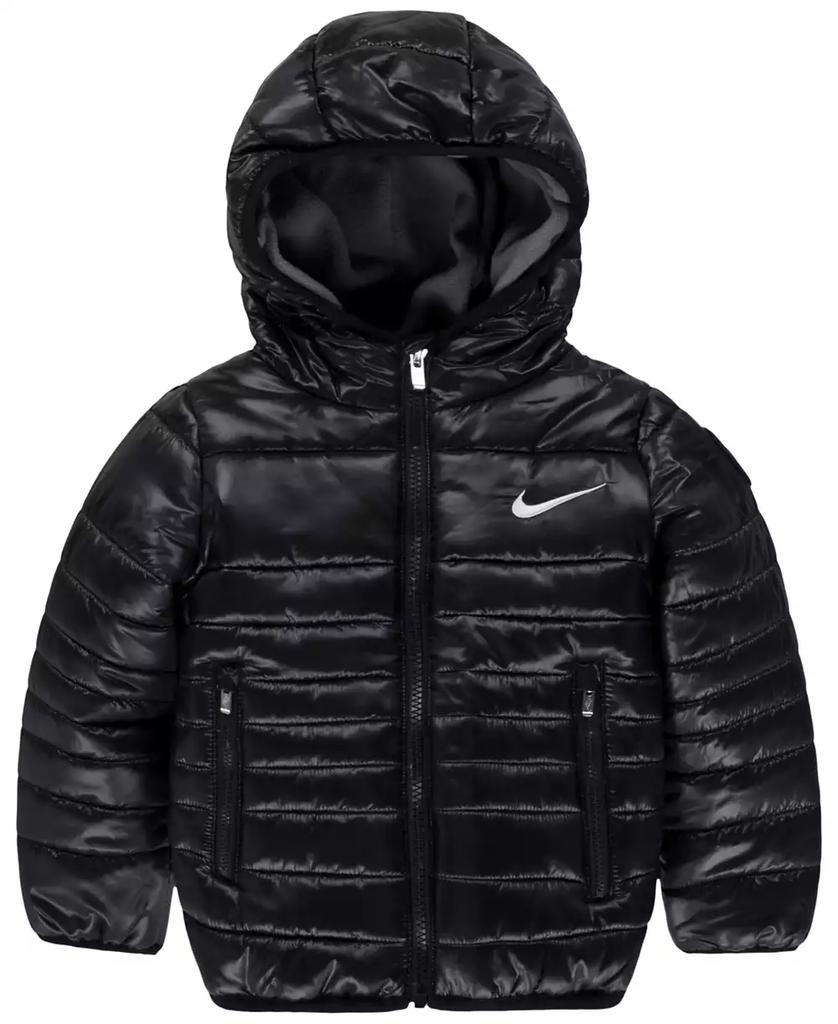 NIKE Toddler Boys Hooded Quilted Fill Jacket