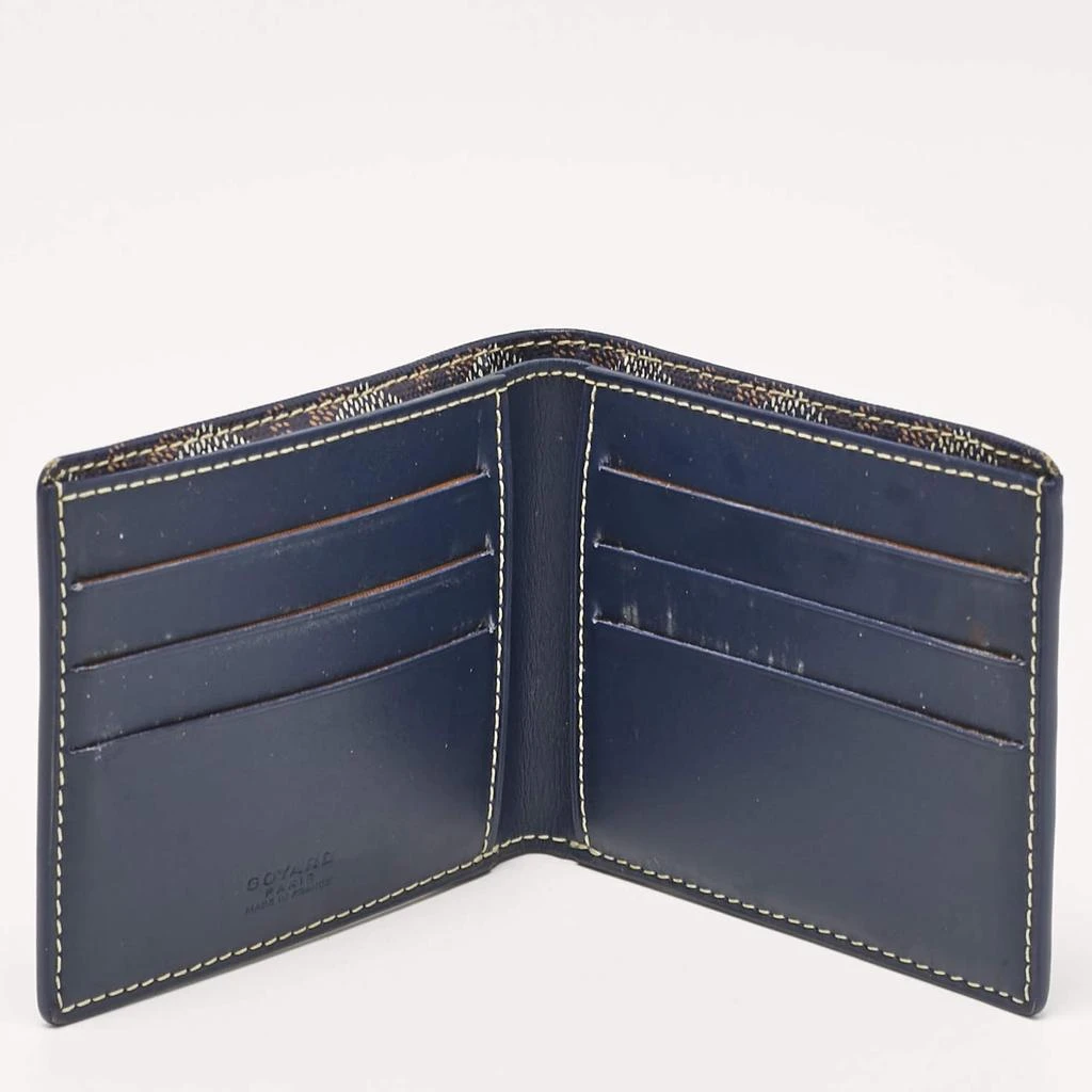 Goyard Goyard Blue Goyardine Coated Canvas Victoire Bifold Wallet 2