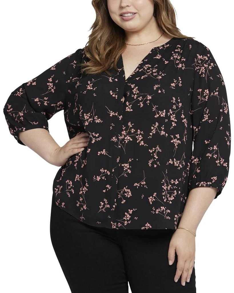 NYDJ Plus Pintuck Blouse 1