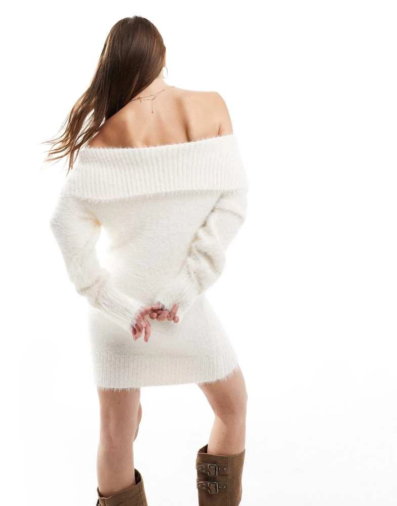 Cotton:On Cotton:On Faux off shoulder sweater dress in off-white - Dresses  & Skirts - BeyondStyle