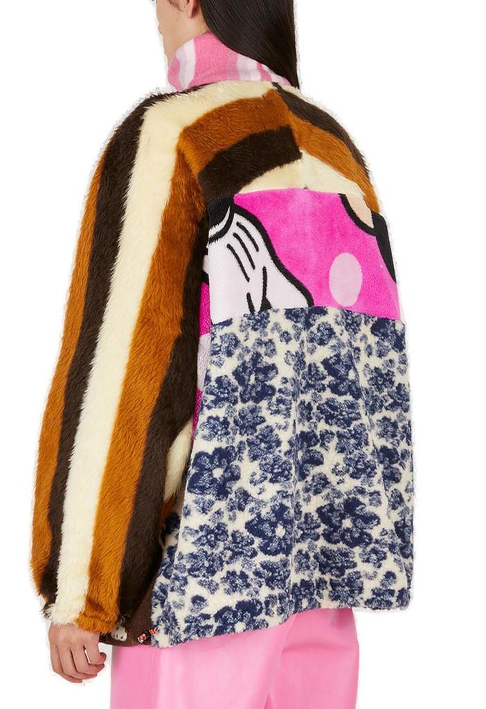 Rave Review Rave Review Blanket Half-Zip Panelled Sporty Sweatshirt