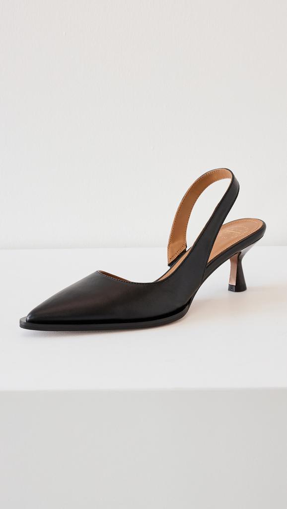 ATP ATELIER Desana Black Nappa Slingbacks