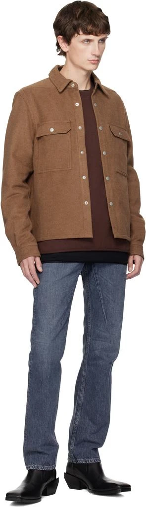 Rick Owens Orange Concordians Cropped Overshirt 4