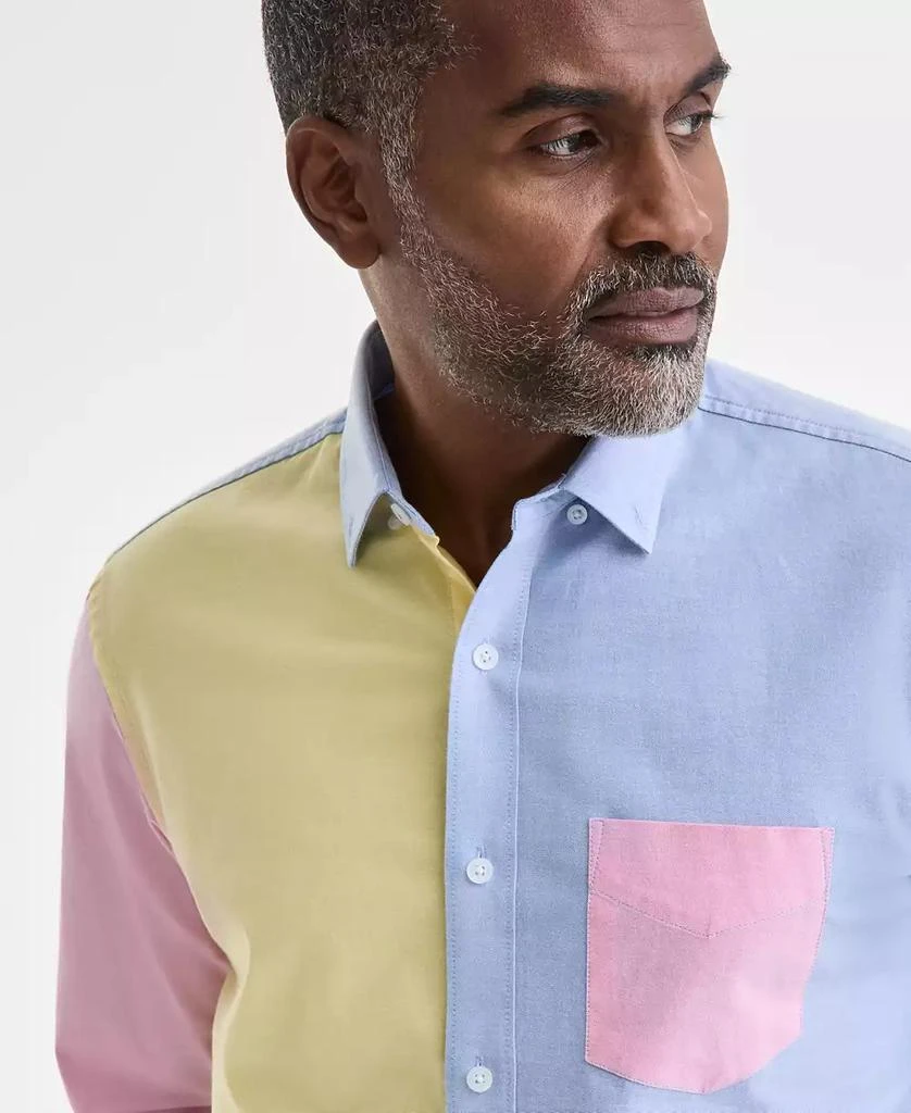 Club Room Men's Colorblock Oxford Long-Sleeve Shirt, Exclusively at Macy's 3