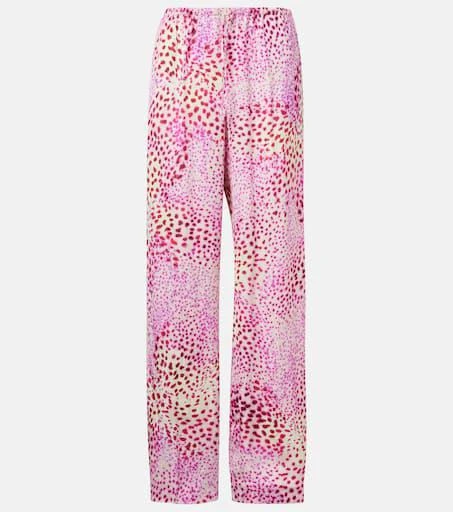 Dries Van Noten Jacquard wide-leg pants 1