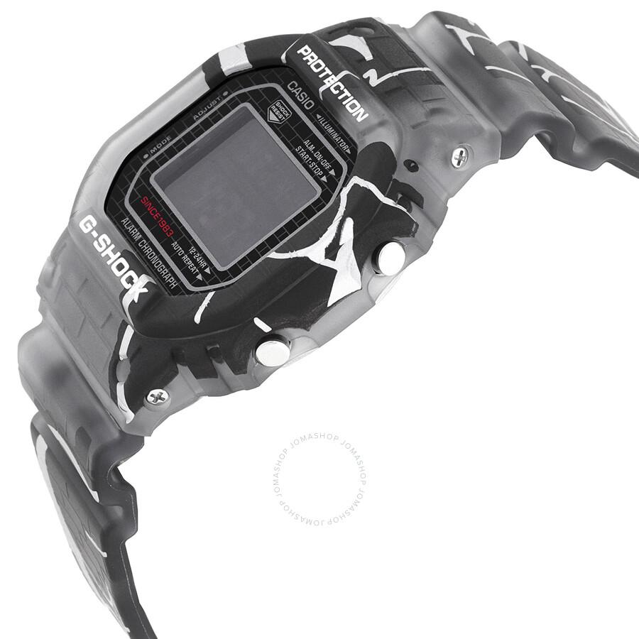 Casio G-Shock 5000 Series Alarm Quartz Digital Black Dial Watch DW-5000SS-1DR