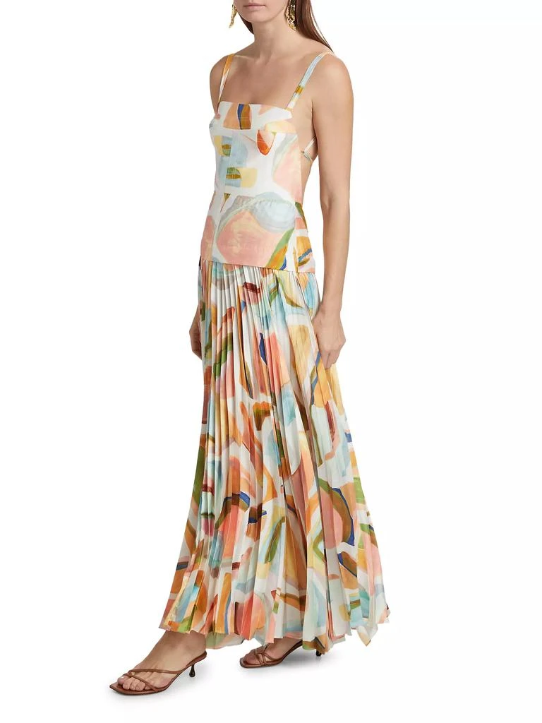 Acler Leasgill Watercolor Maxi Dress 4
