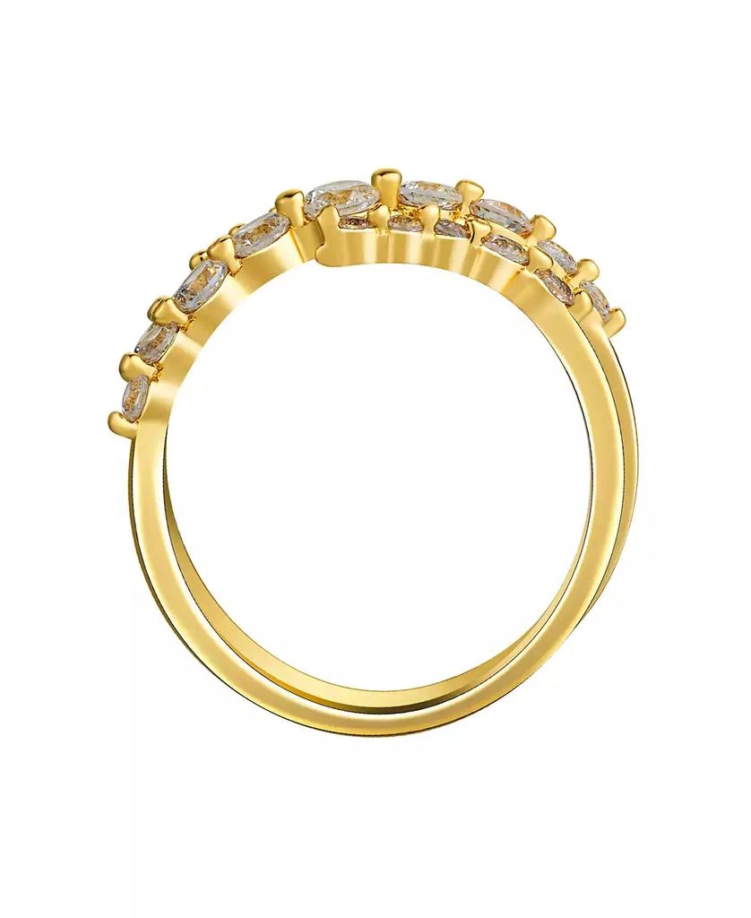 Unwritten Cubic Zirconia Spiral Ring 2