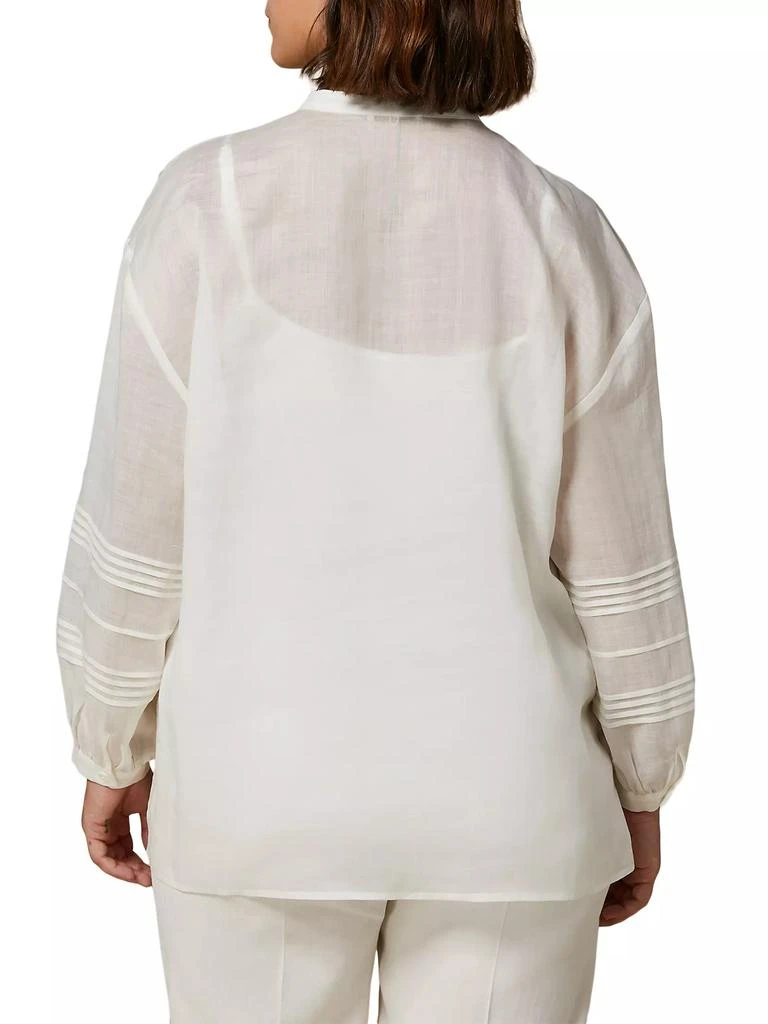 Marina Rinaldi Todi Canvas Button-Front Shirt 3