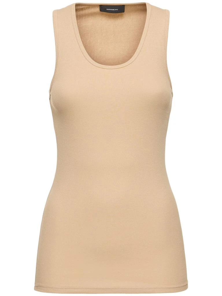 WARDROBE.NYC Ribbed Cotton Jersey Tank Top 1