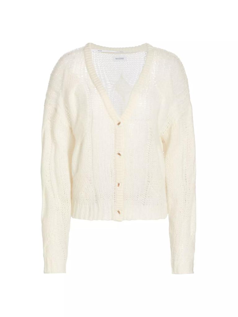 Naadam Cable-Knit Wool & Cashmere Cardigan